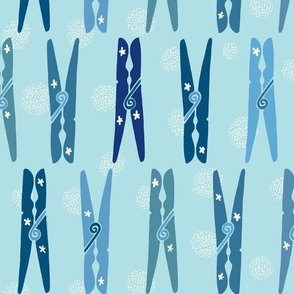 Clothes Pins  Clothes  Pegs  blue wallpaper scale