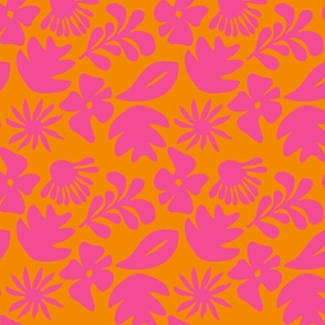 flat-retro-papercut-tropical-floral-foliage-print-orange-pink-150DPI-1400x1400px