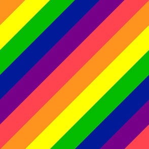 Rainbow Stripes Binding Alder Pride Rainbow (2.5'')