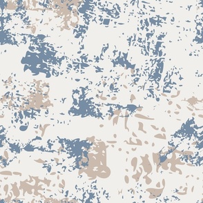 Blue and Beige Abstract