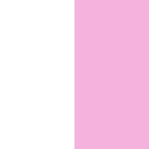 6 inch pink and white stripe vertical
