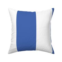 6 inch royal blue and white stripe vertical