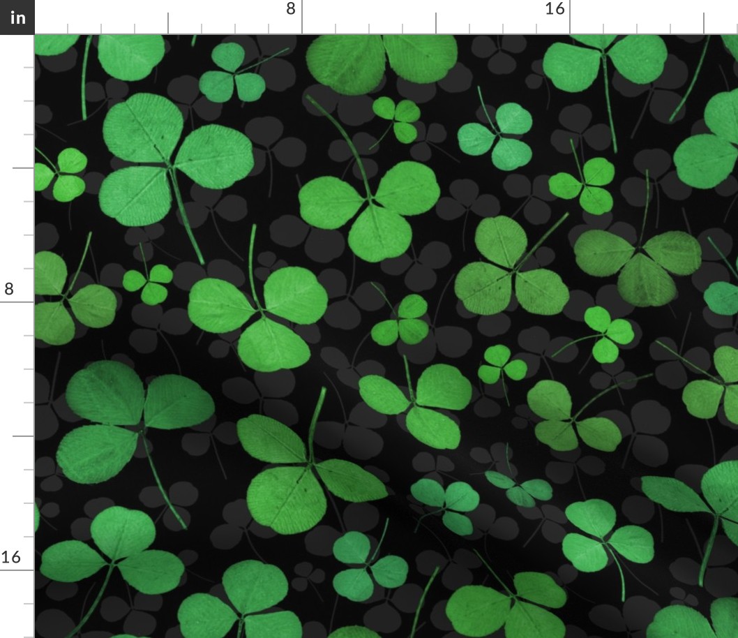 Pressed Shamrocks and Clovers (large scale) 