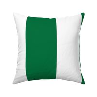 6 inch deep green and white stripe vertical