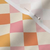 Gracie Pastel Vintage Retro Diagonal Checker - Medium Scale