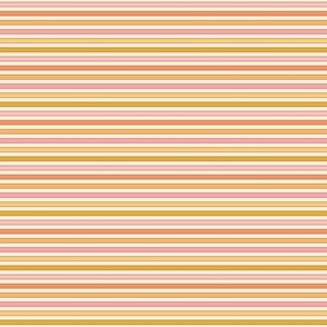 Gracie Vintage Retro Spring Stripe Beige Background - Small Scale