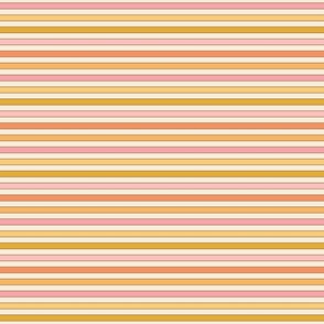 Gracie Vintage Retro Spring Stripe Beige Background - Medium Scale