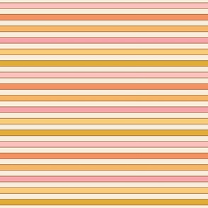 Gracie Vintage Retro Spring Stripe Beige Background - Large Scale