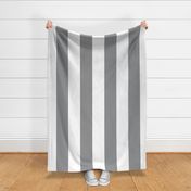 6 inch Ultimate Gray and white stripe vertical