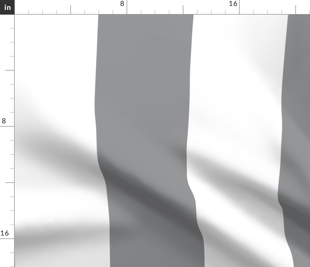 6 inch Ultimate Gray and white stripe vertical