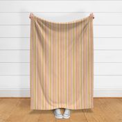 Gracie Vintage Retro Spring Stripe Beige Background Rotated - Large Scale