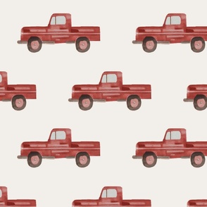 Vintage living - Red truck L