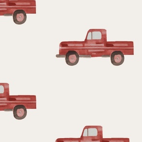 Vintage living - Red truck Jumbo