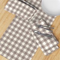 Gingham Elephant Grey