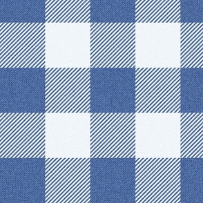 Twill Buffalo Plaid Navy Blue