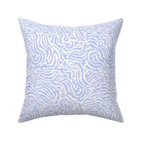 Ocean Swirl Abstract painterly swirl Cornflower blue and Natural whiteby Jac Slade