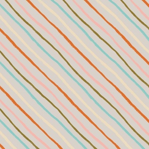 Color Stripe colorful crayon lines by Monica Kane Design