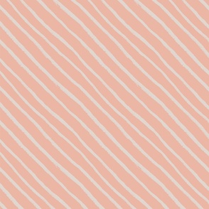 Peach Stripe chalk lines