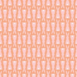 Mod Bunny Geo - Pink/Orange, Small Scale