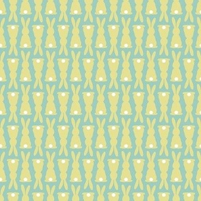 Mod Bunny Geo - Yellow/Aqua, Small Scale