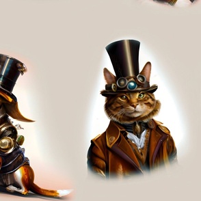 Steampunk Cats and Dogs