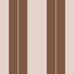 vertical stripes - JUMBO raisin blush 