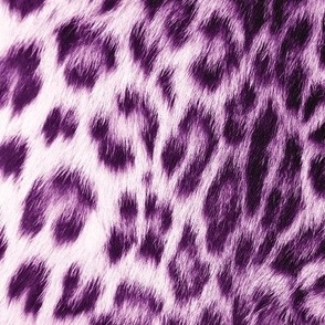 Bright purple cheetah print leopard scale L WB23