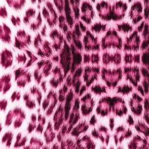 Bright pink cheetah print leopard scale M WB23