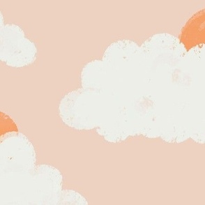 Cloudy Sunrise - Peach (Large)