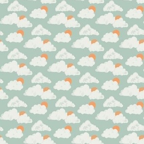 Cloudy Sunrise - Mint (Tiny)