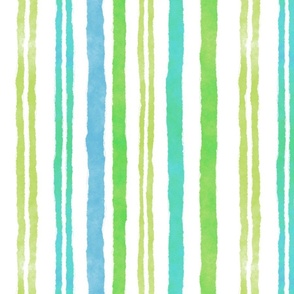 Vertical Watercolor Stripes Lime And Mint Green 