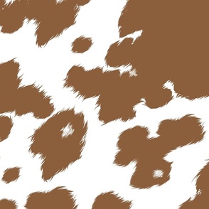 Download Brown Cow Print Wallpaper