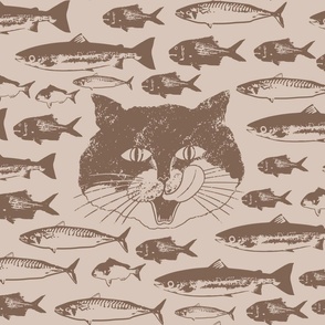 Bic Cat and Fish - Brown