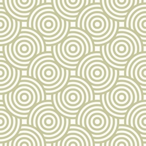 Boho Circles Light Olive Green