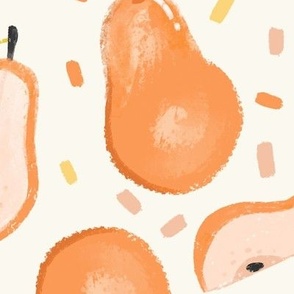 Chalk Pears in Peach Tones