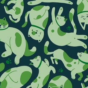 Green cats