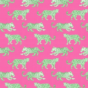 Leopard Parade Green on Hot Pink copy