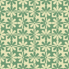 Two-Tone Daisy Blocks: Yellow + Green