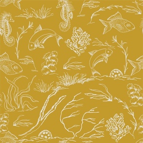 Underwater in gold by Monica Kane Design