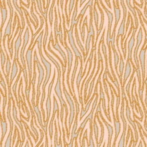 Zebra Animal Print - Beige/Salmon