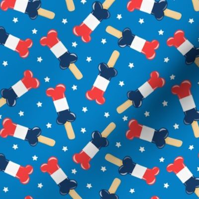 patriotic pup pops - red white and blue popsicles - USA - blue 1 - LAD23