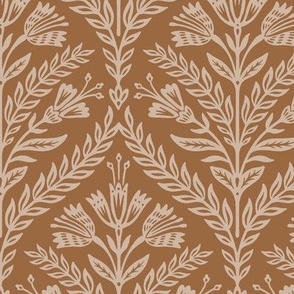 Harvest Damask 2 Color Earth Tone Santa Fe