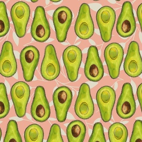 Avocado on Pink