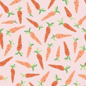 Carrot Patch Toss - Pink, Medium Scale