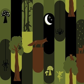 Forest Biome full of Magical Mythical Creatures - Camo Colors