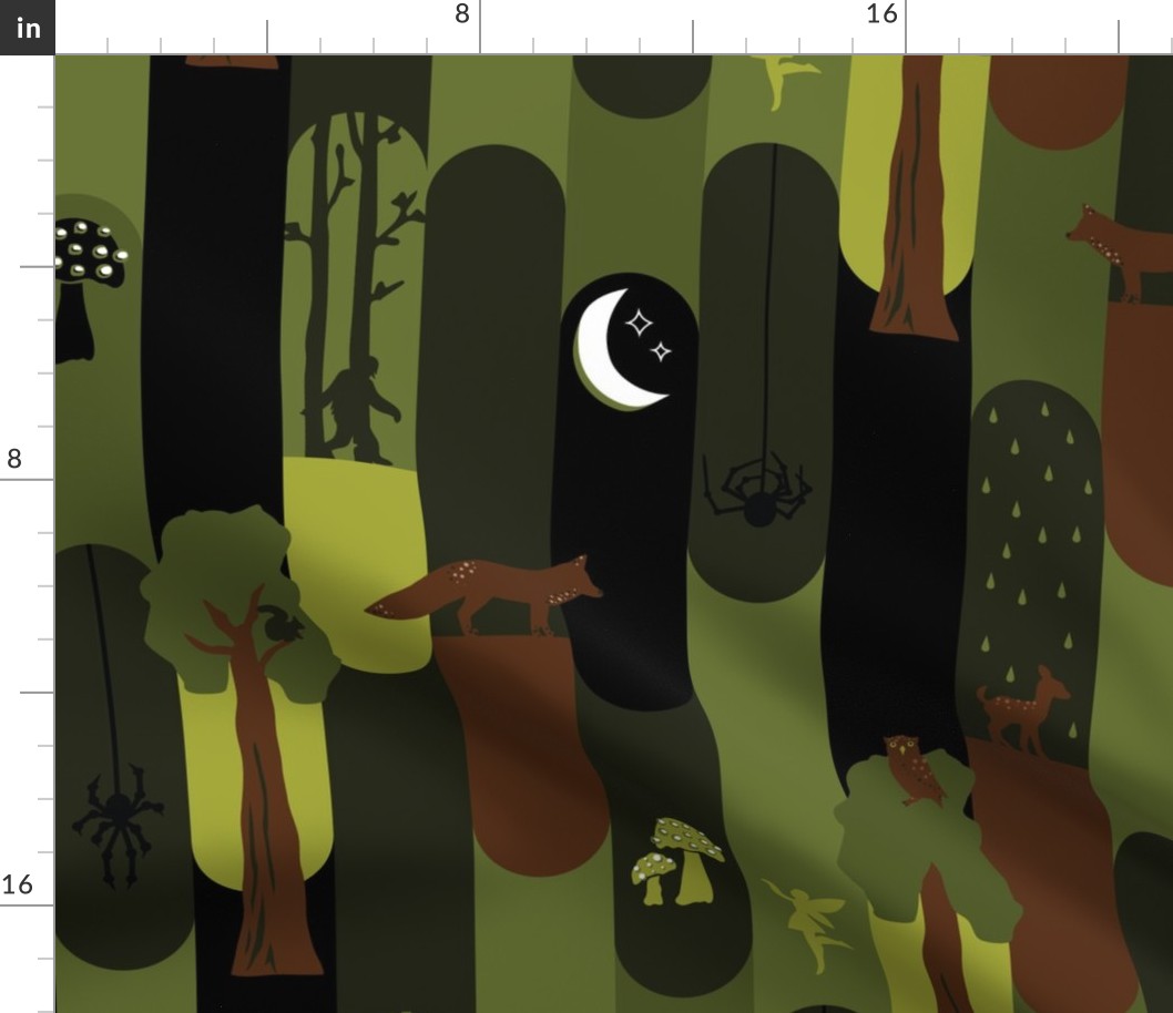 Forest Biome full of Magical Mythical Creatures - Camo Colors