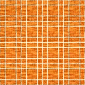 White Beaded Grid over Textured Golden Orange