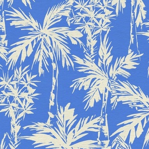 Tropical Palms Simple Large scale coastal blue