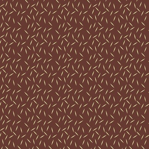 Geometric Scatter Pattern Brown with Yellow