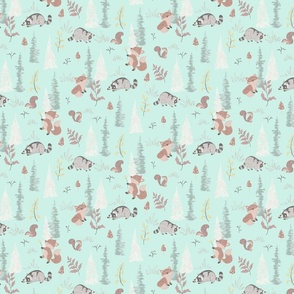 Neutral Woodland Baby Mint